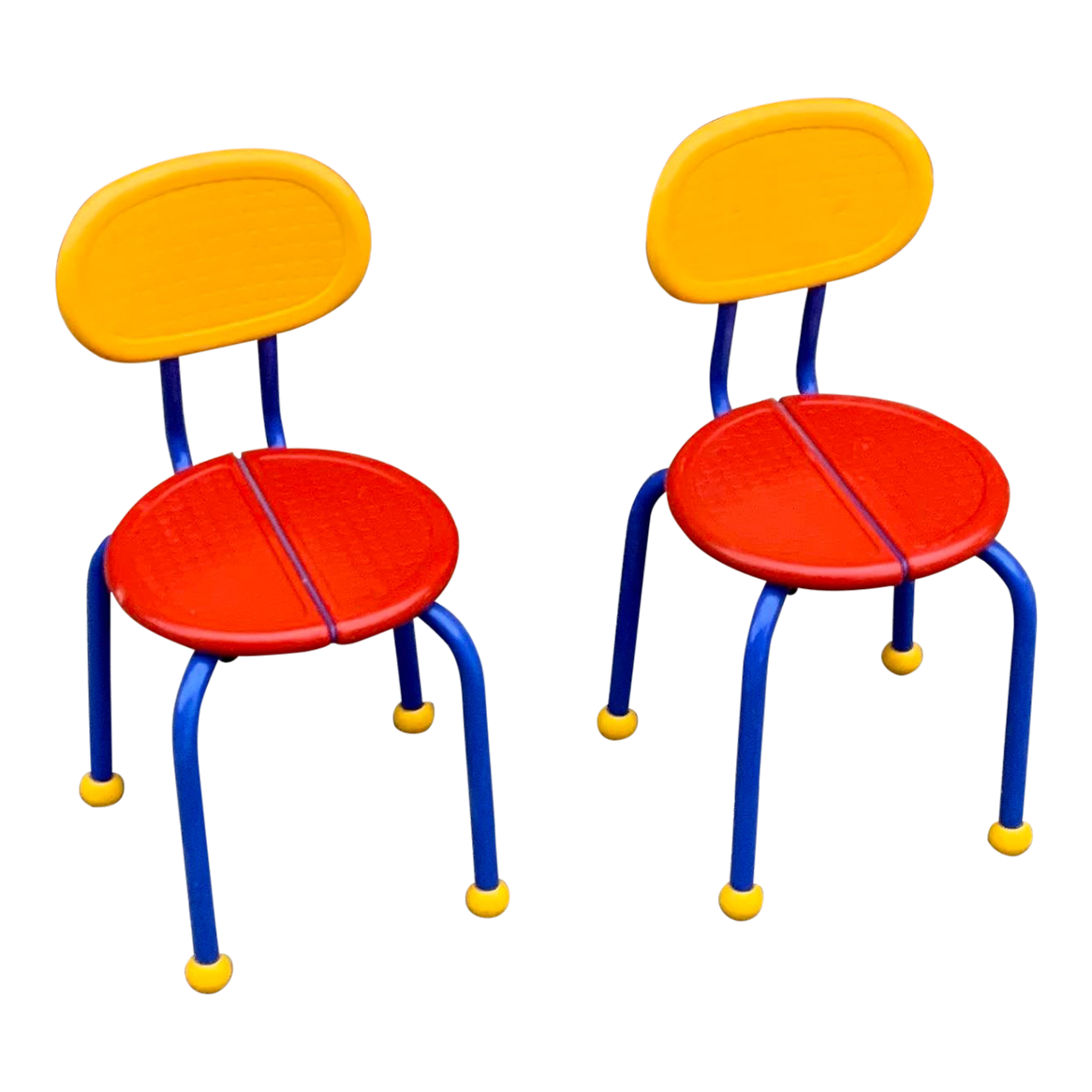 1980s Ikea Memphis Style Puzzle Chairs by Knut & Marianne Hagberg– Set of 2chair