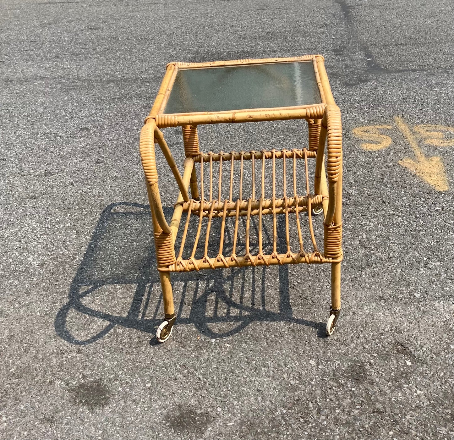 Danish Bamboo Drinks Trolley