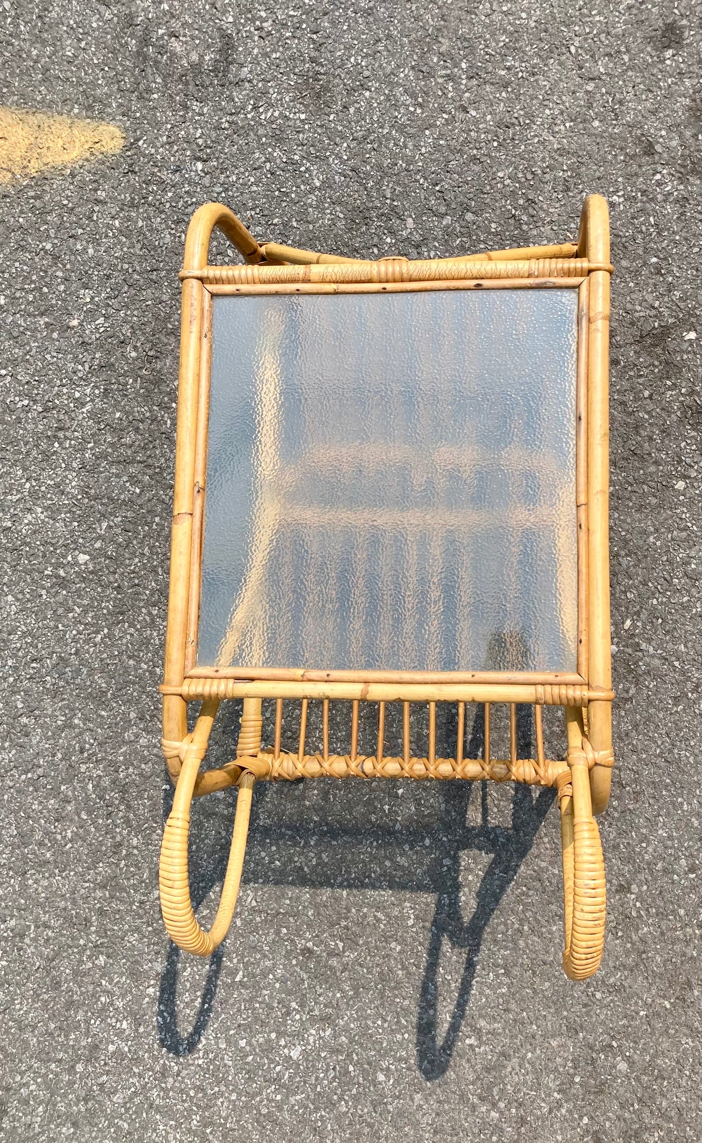 Danish Bamboo Drinks Trolley