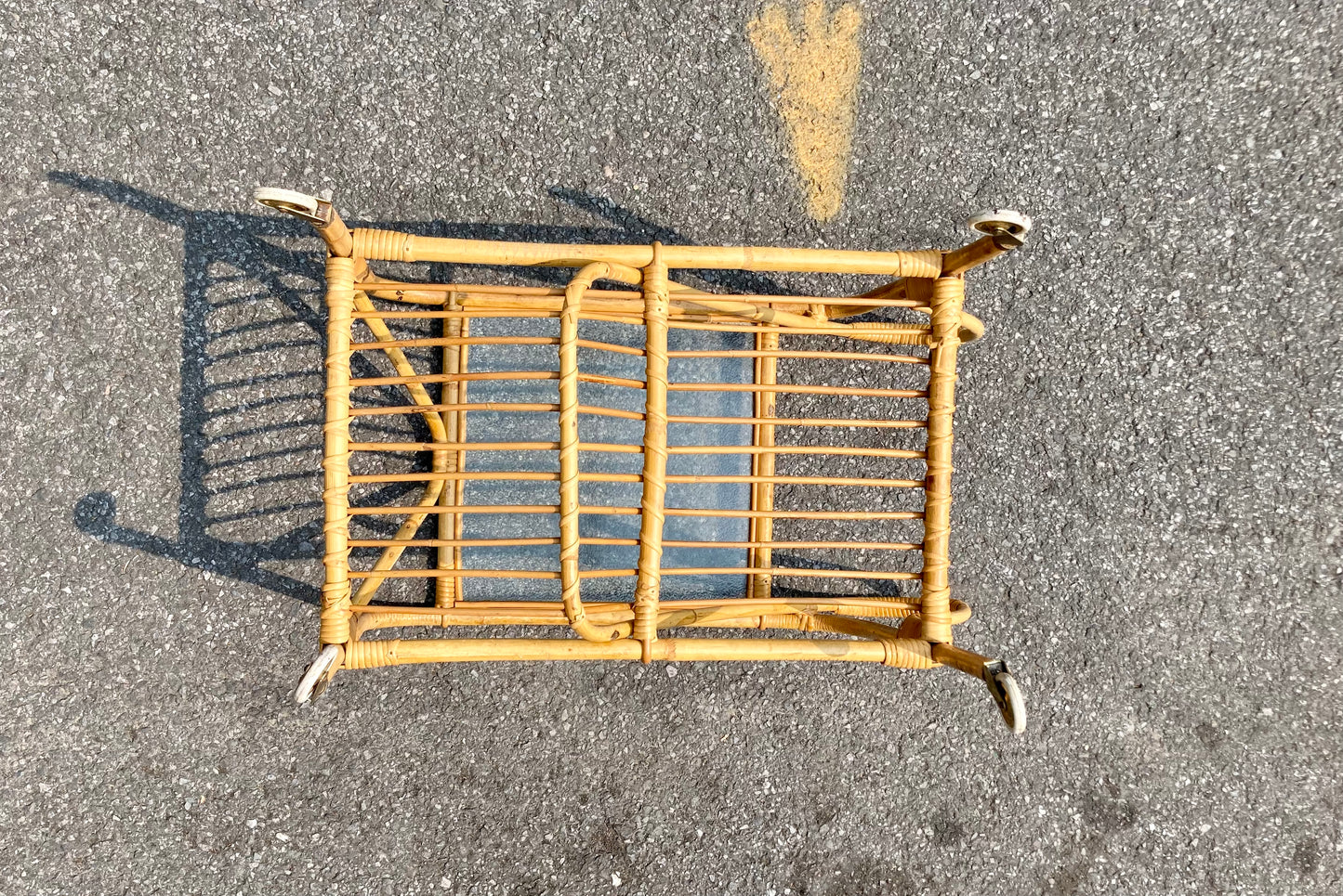 Danish Bamboo Drinks Trolley