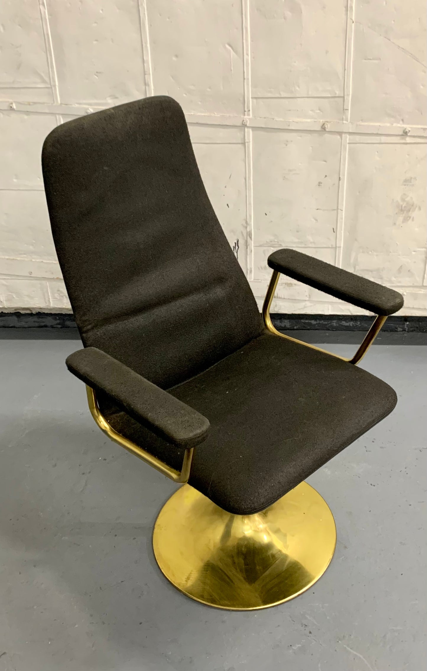 1960s Borge Johanson Black & Gold Viggen Dining Chairs
