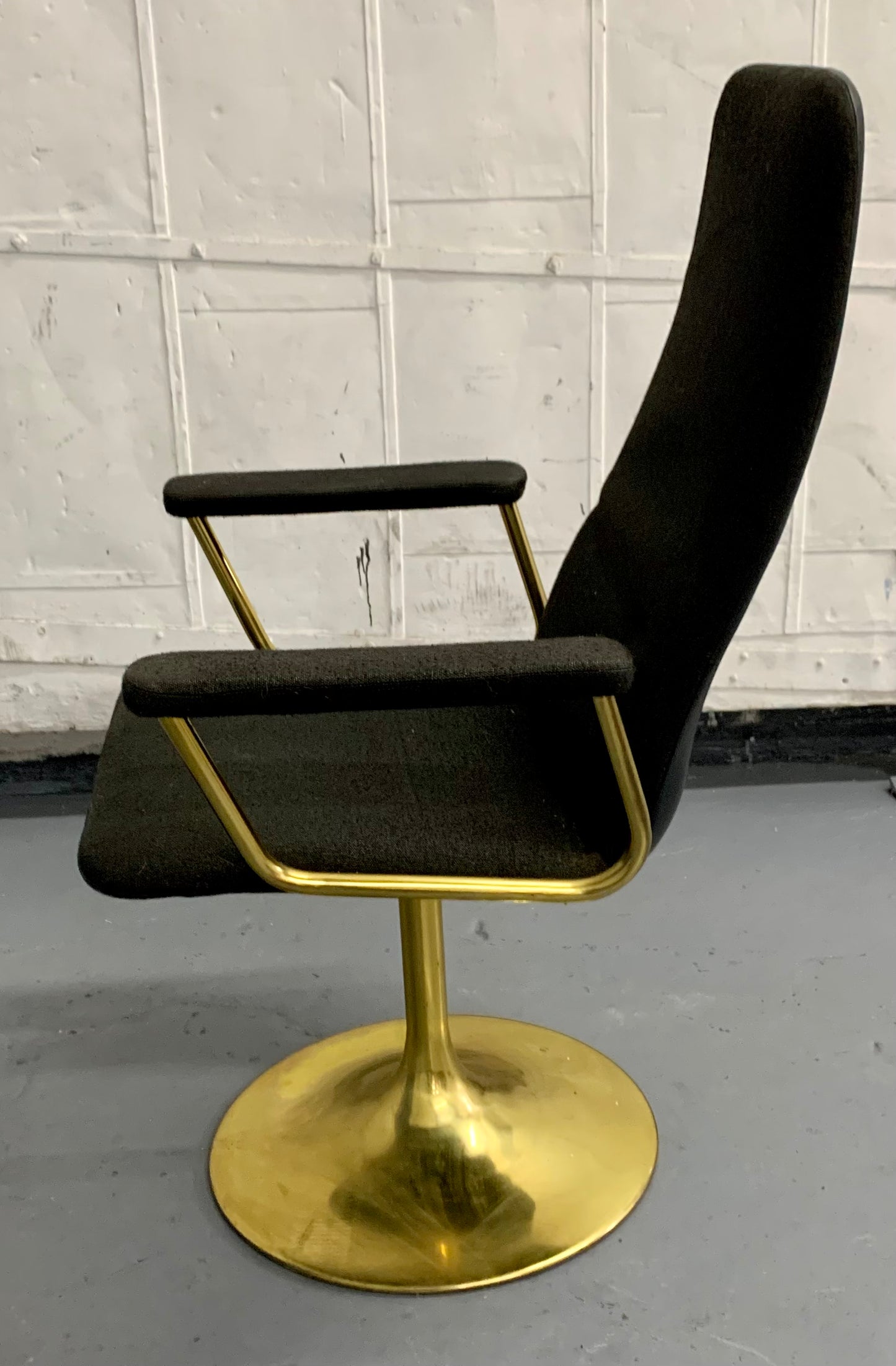 1960s Borge Johanson Black & Gold Viggen Dining Chairs