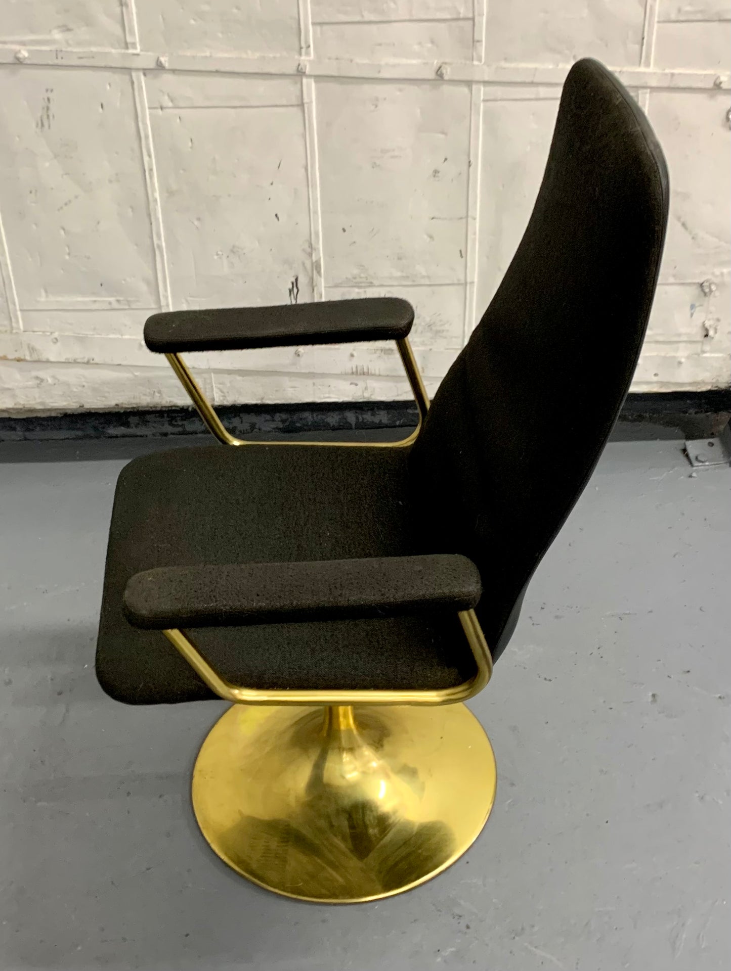 1960s Borge Johanson Black & Gold Viggen Dining Chairs