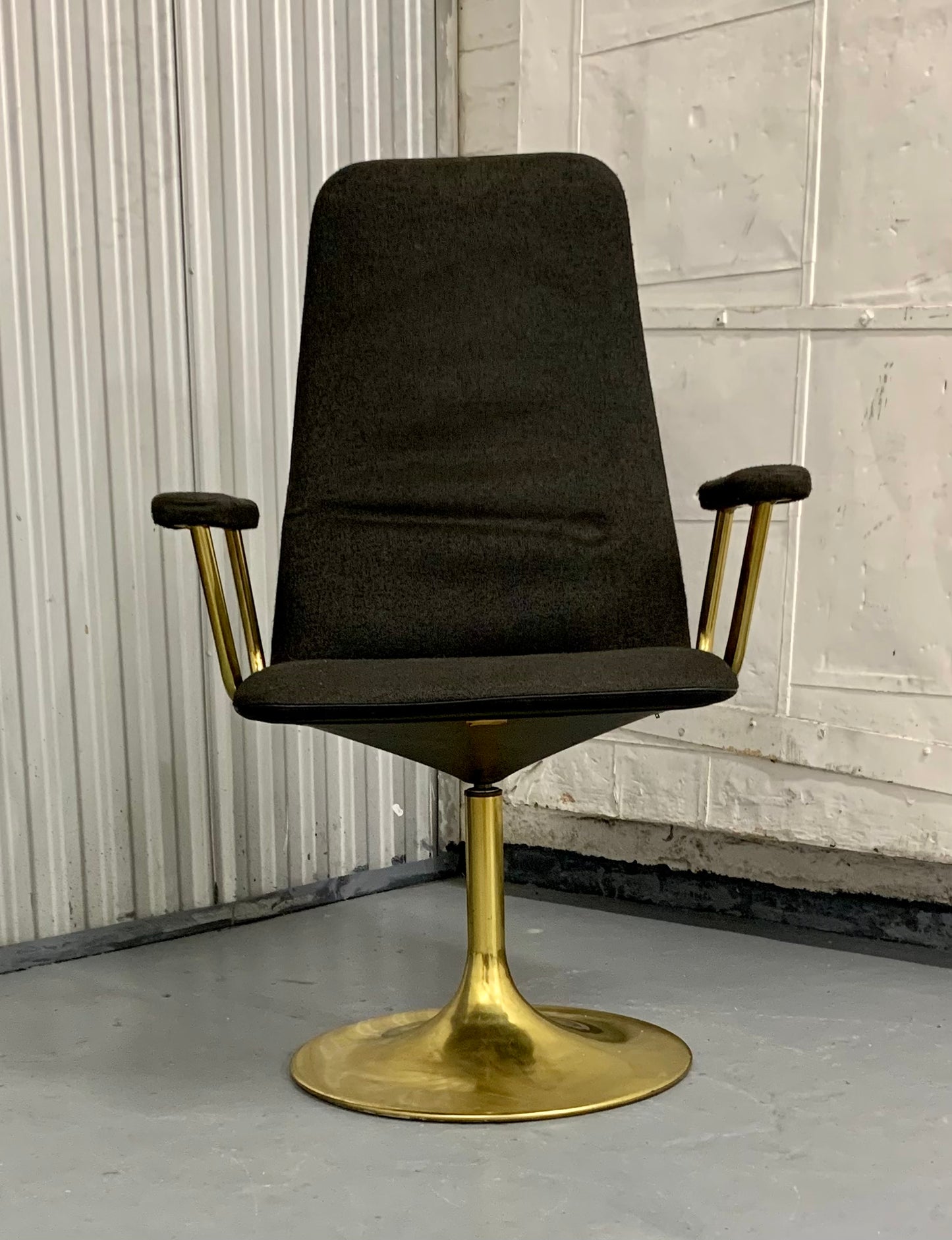 1960s Borge Johanson Black & Gold Viggen Dining Chairs