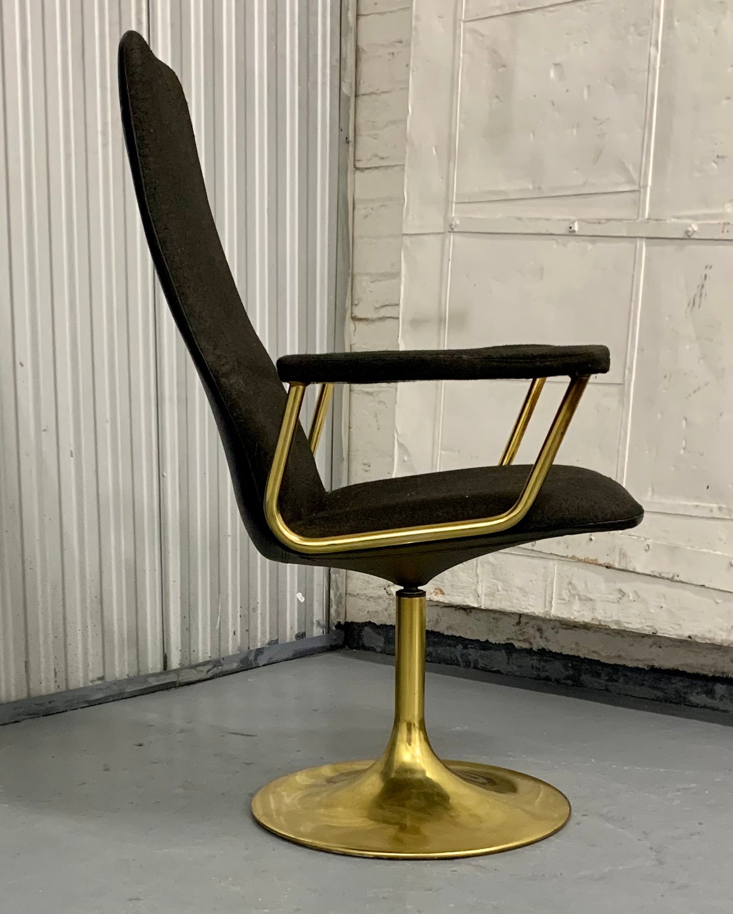 1960s Borge Johanson Black & Gold Viggen Dining Chairs
