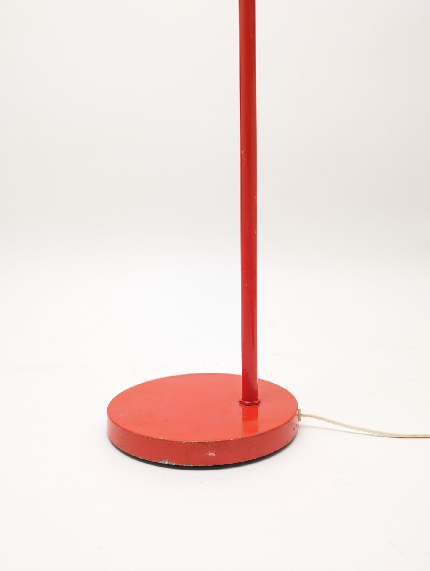 Vintage 1970s Danish Design Floor Lamp in Red