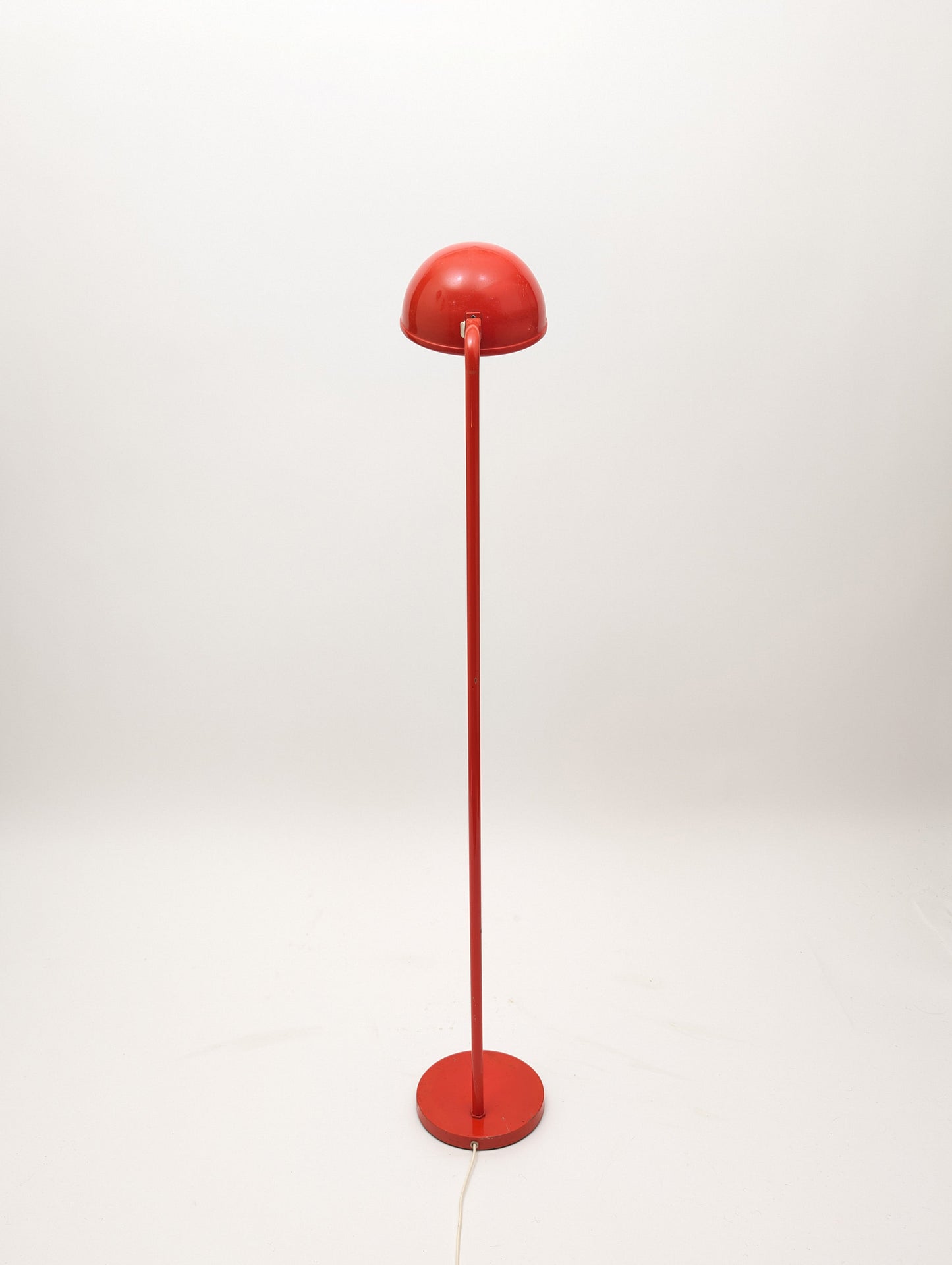Vintage 1970s Danish Design Floor Lamp in Red