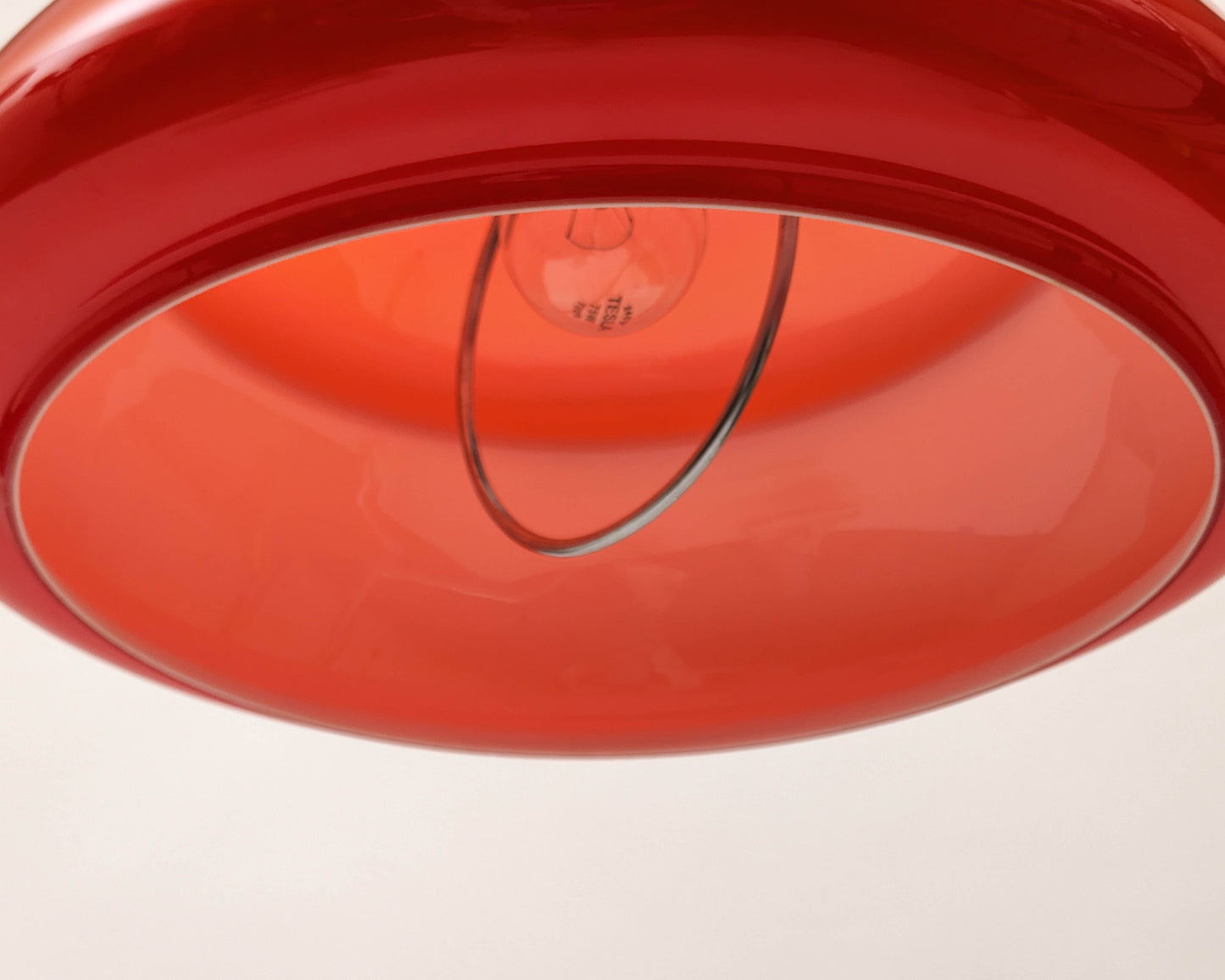 Mid-Century Saucer Rise and Fall Suspension Pendant Lamp
