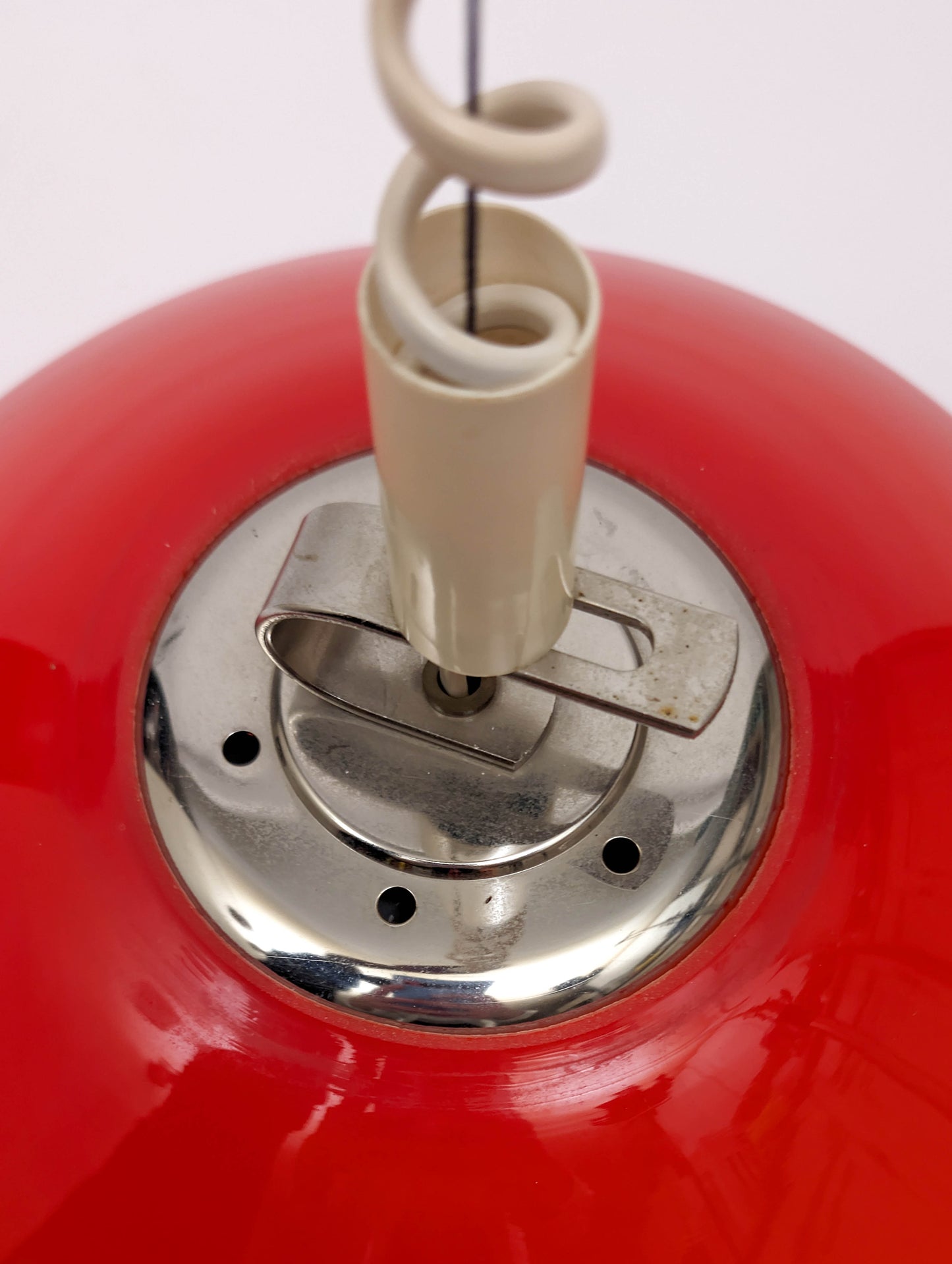 Mid-Century Saucer Rise and Fall Suspension Pendant Lamp