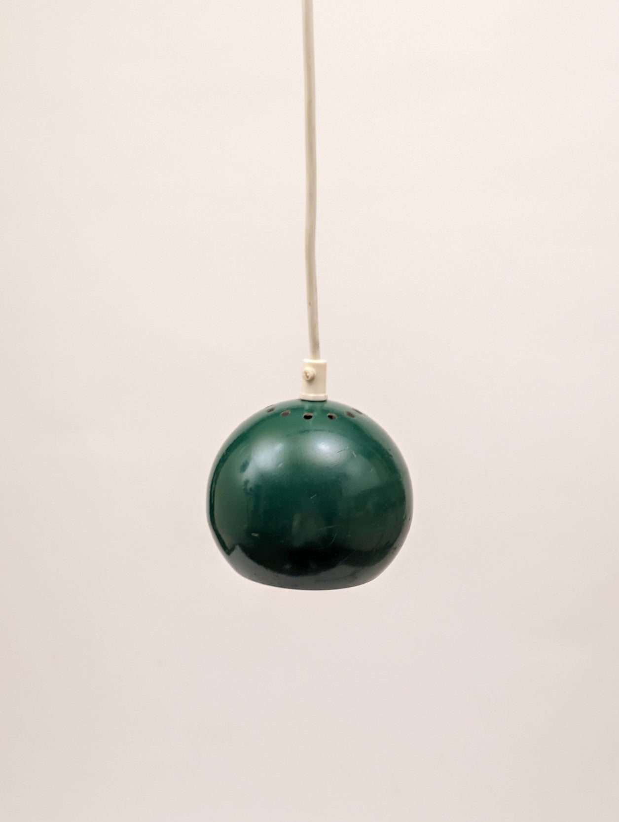 1960 Herda Dutch Design Eyeball Hanging Green Lamp