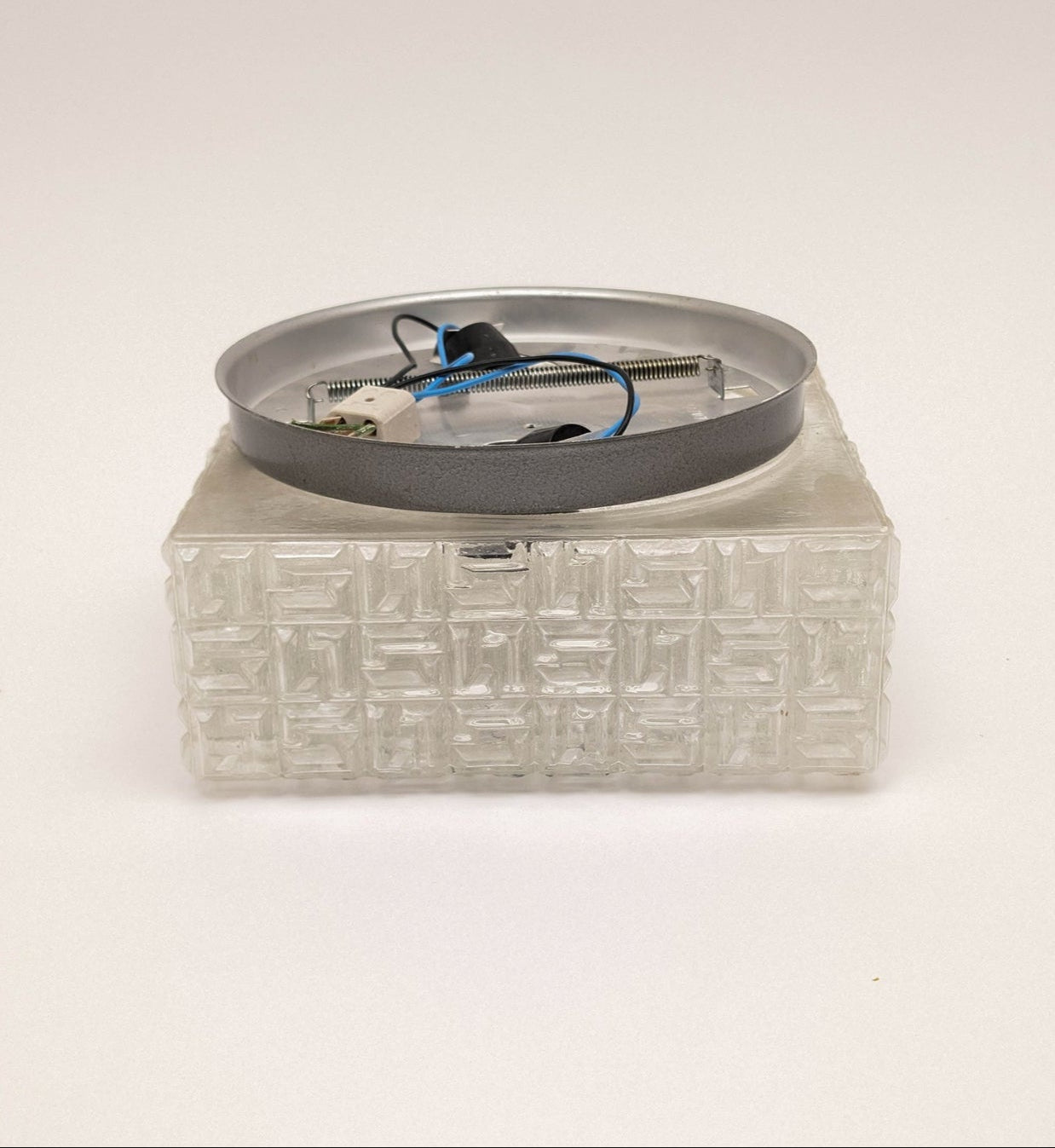 Square Flush Mount by Osvetlovaci Sklo Valaske Mezrici, 1960s