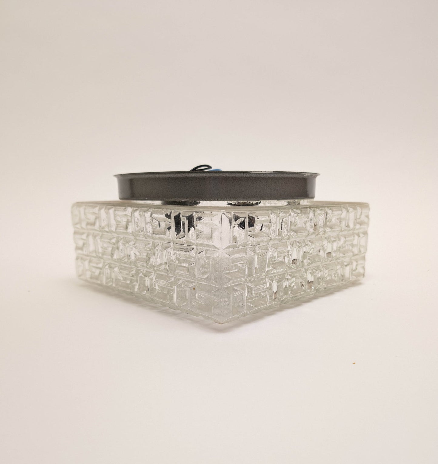 Square Flush Mount by Osvetlovaci Sklo Valaske Mezrici, 1960s