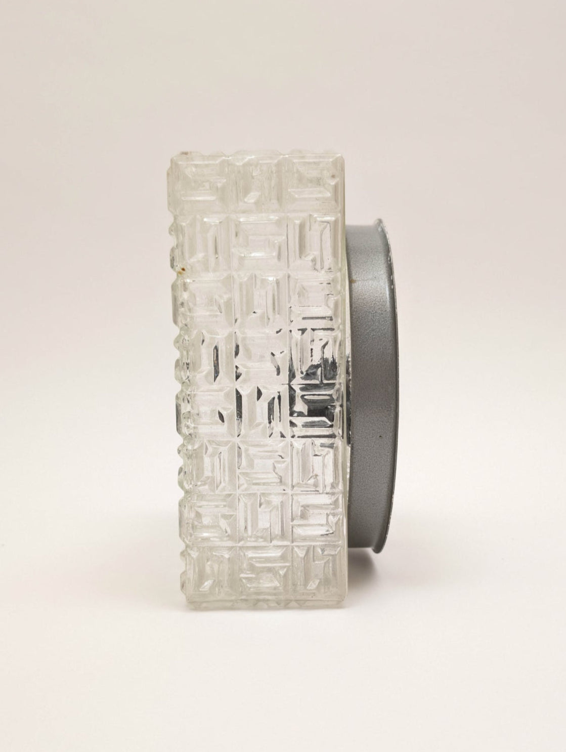 Square Flush Mount by Osvetlovaci Sklo Valaske Mezrici, 1960s