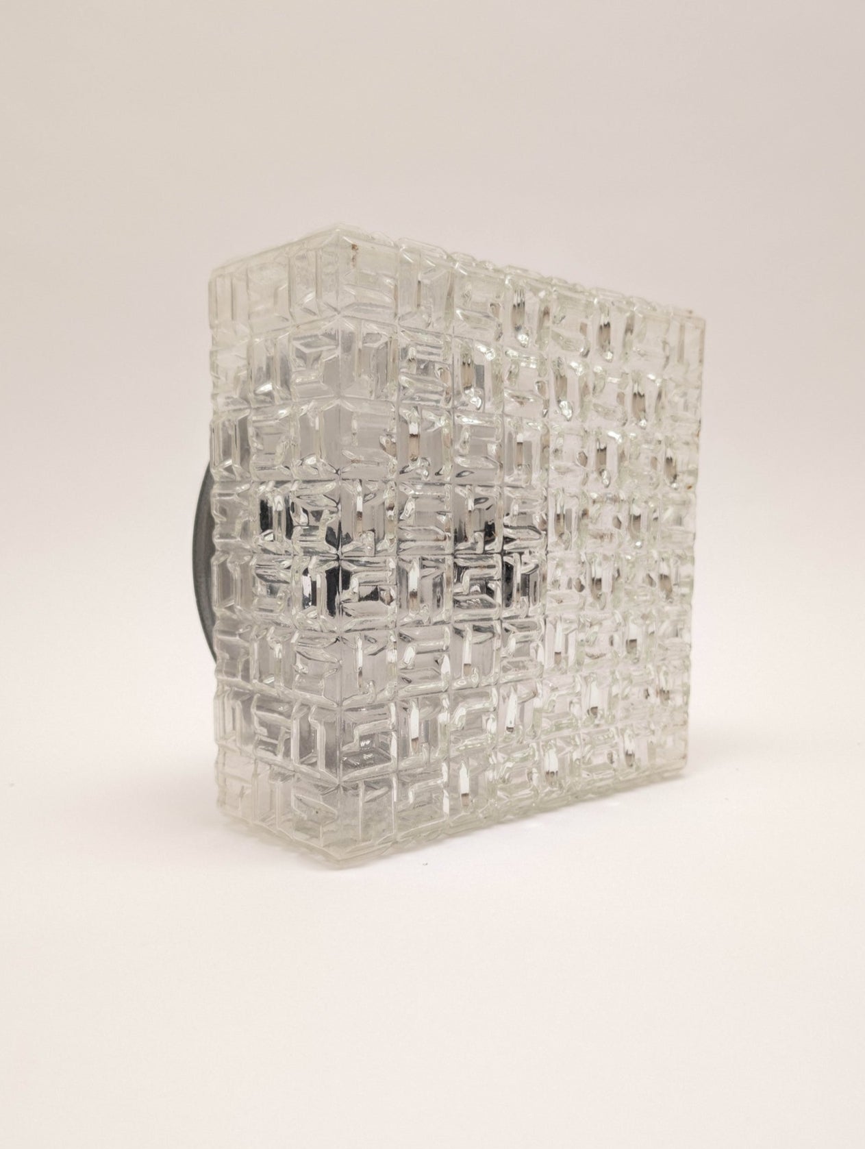 Square Flush Mount by Osvetlovaci Sklo Valaske Mezrici, 1960s