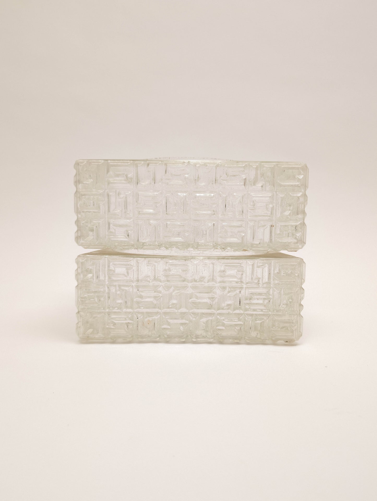 Square Flush Mount by Osvetlovaci Sklo Valaske Mezrici, 1960s