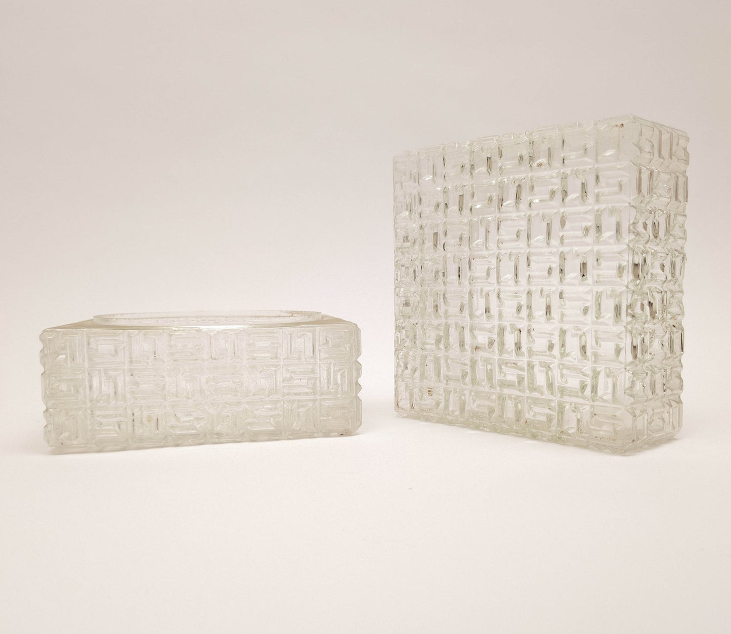 Square Flush Mount by Osvetlovaci Sklo Valaske Mezrici, 1960s