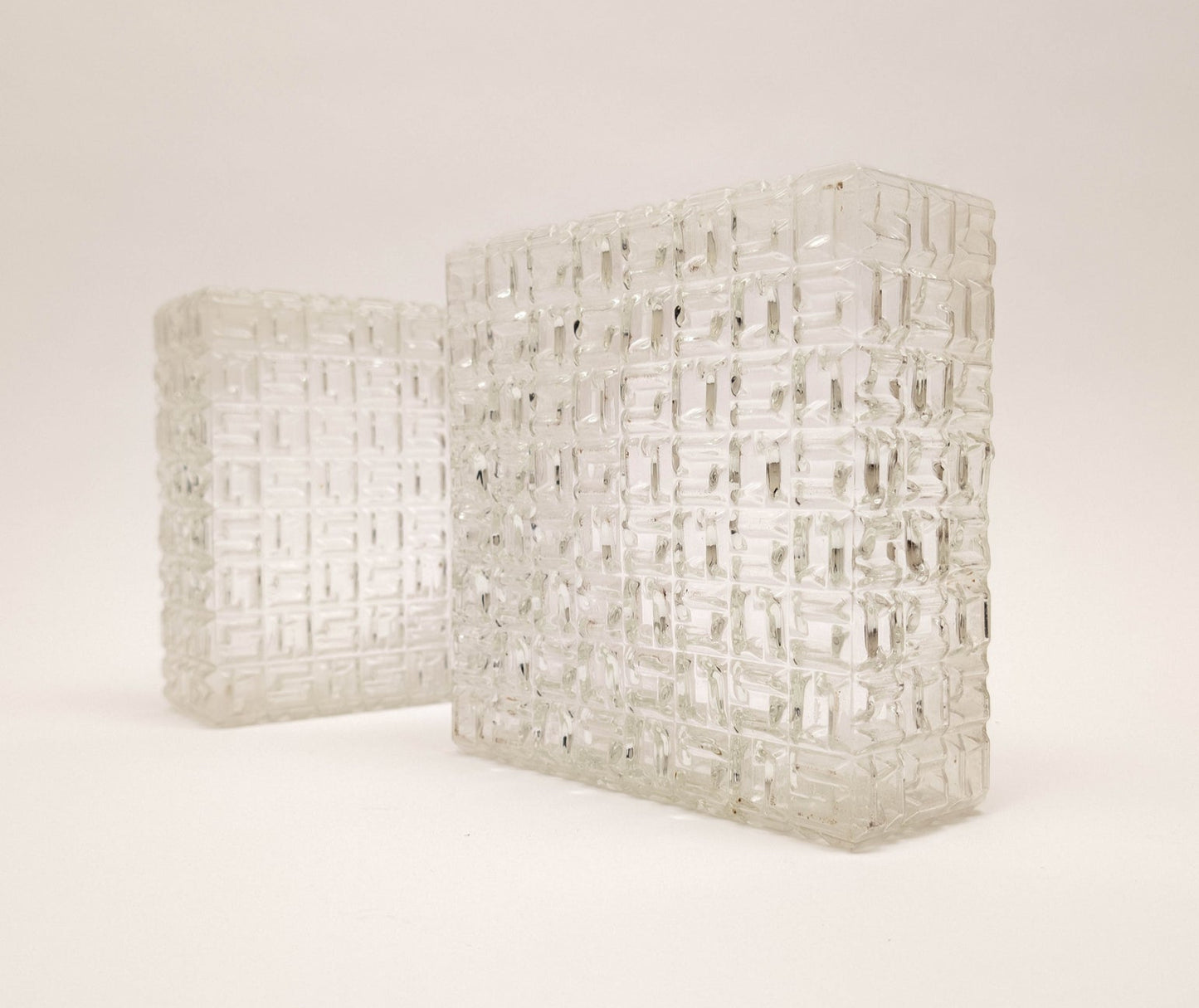 Square Flush Mount by Osvetlovaci Sklo Valaske Mezrici, 1960s