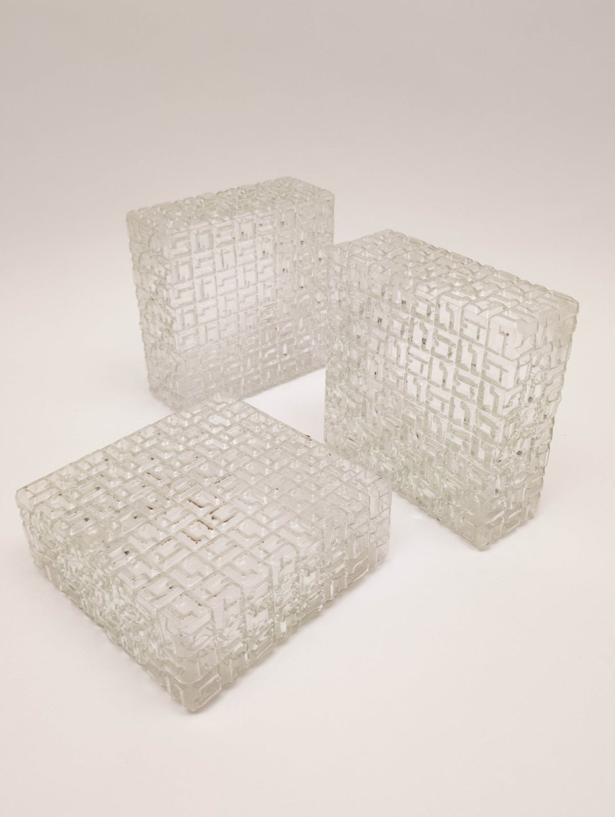 Square Flush Mount by Osvetlovaci Sklo Valaske Mezrici, 1960s
