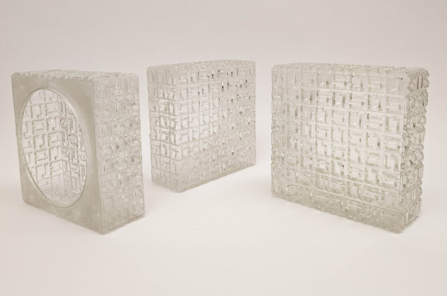 Square Flush Mount by Osvetlovaci Sklo Valaske Mezrici, 1960s