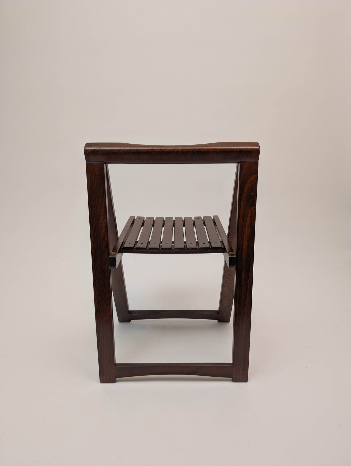 1966 Aldo Jacober Folding Chairs With Slat Seats- Set of 2