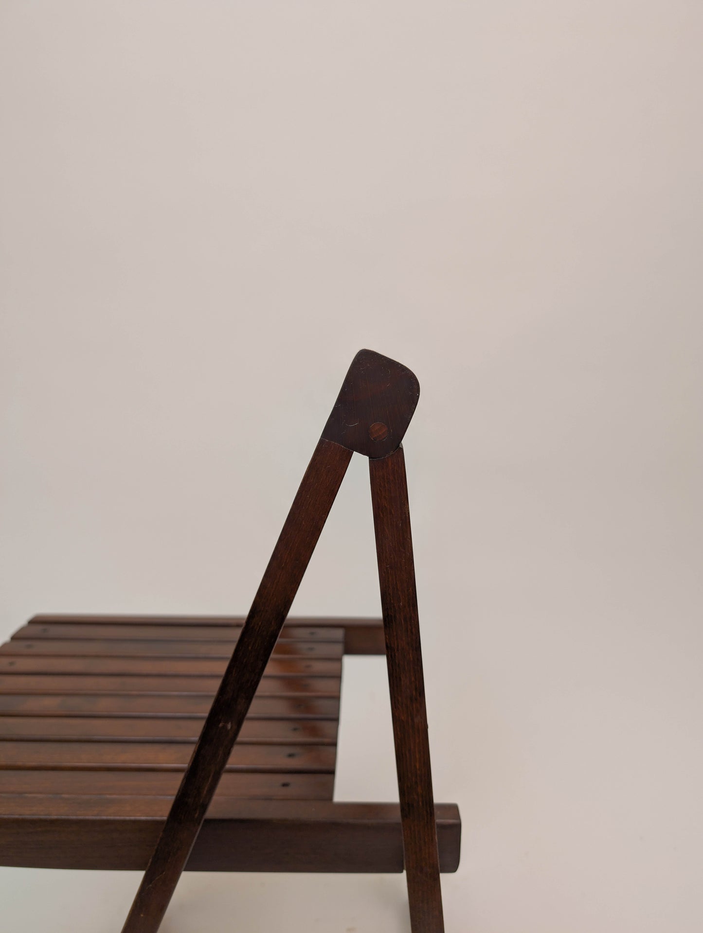 1966 Aldo Jacober Folding Chairs With Slat Seats- Set of 2