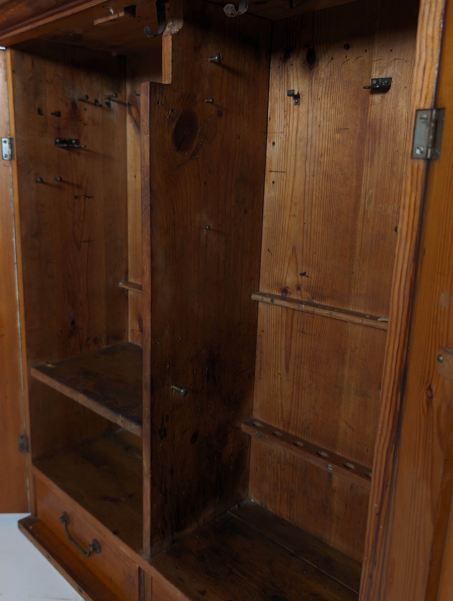Antique Danish Wall Mounted Cabinet, 1900s