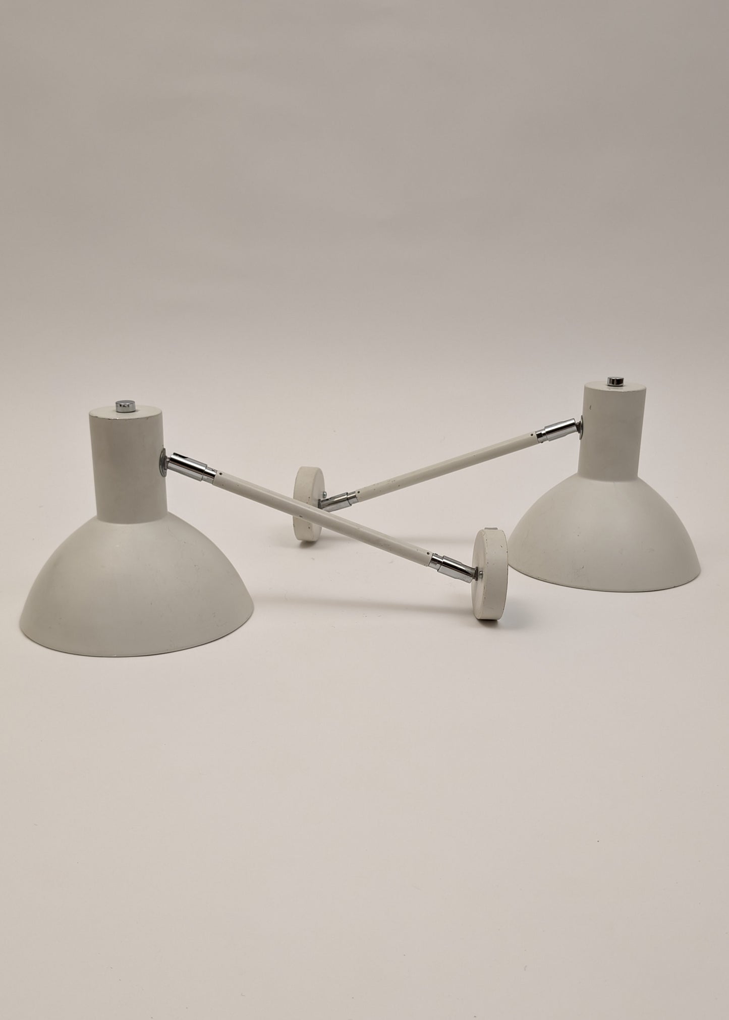 A Pair of 1960s Funnel Wall Lamps From Abc Lys