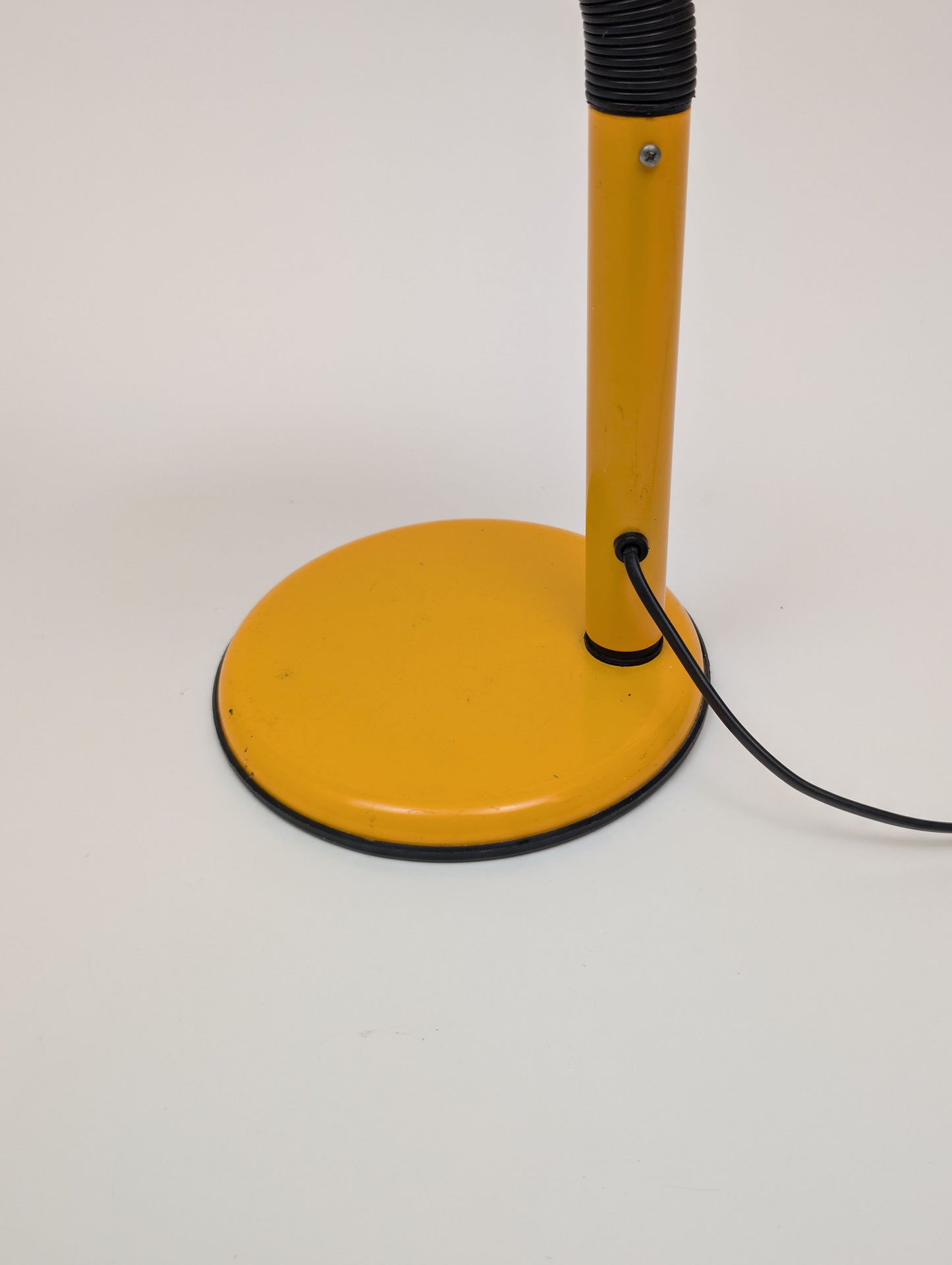 Vintage 1970s Space Age Lamp Bofa/Alda Swedish Space Age Design in Yellow Desk Lamp