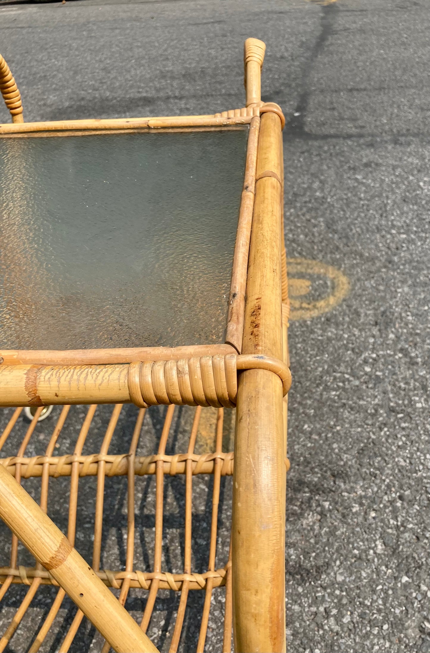 Danish Bamboo Drinks Trolley