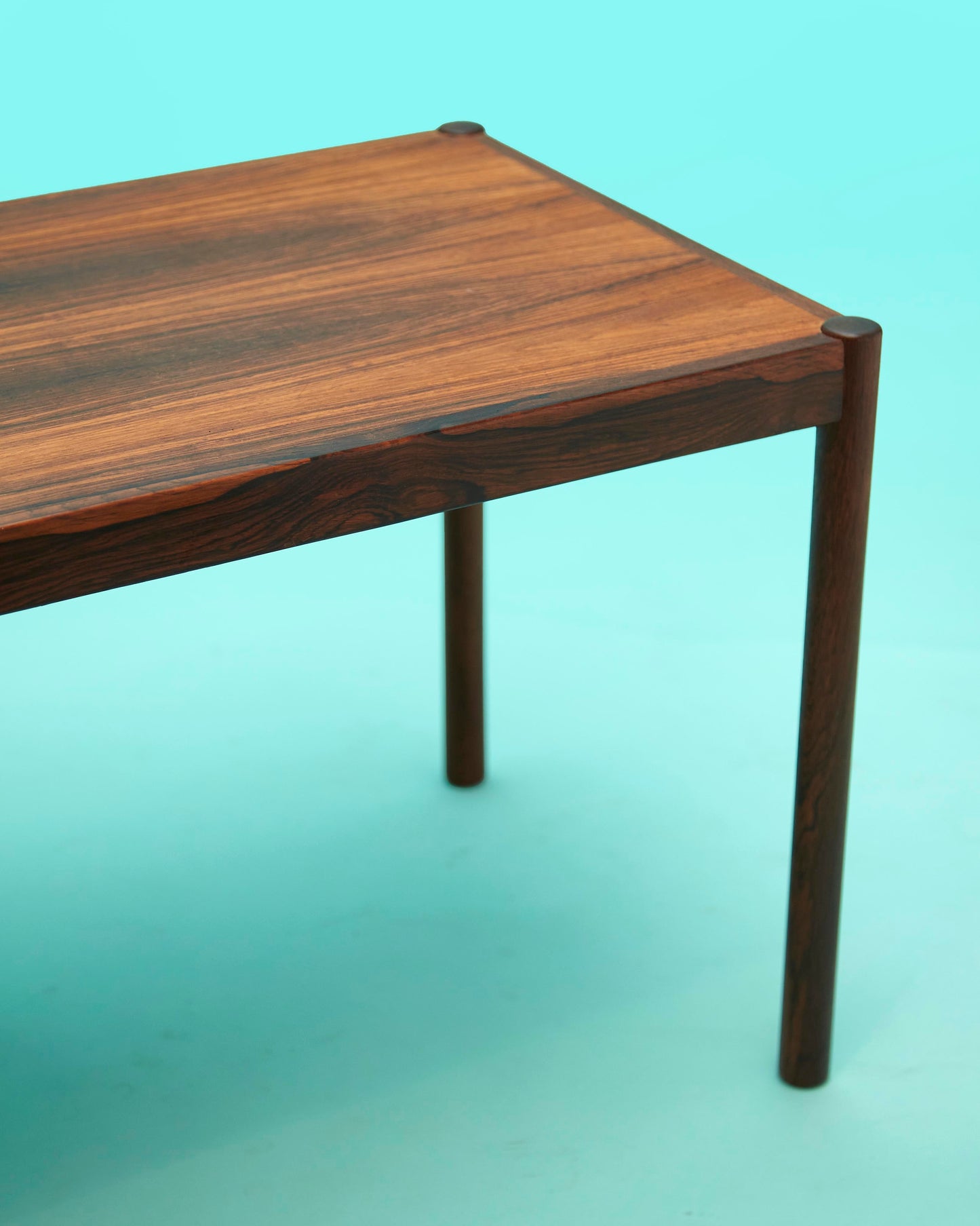 1960s Danish Modern Coffee Table + Planter in Rosewood