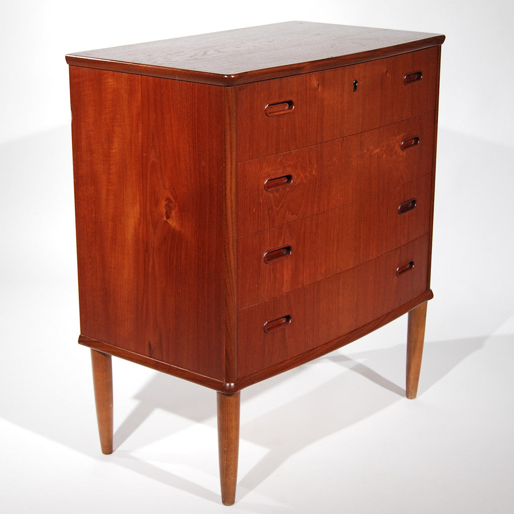 Danish Keylock Dresser With Flushed Handles