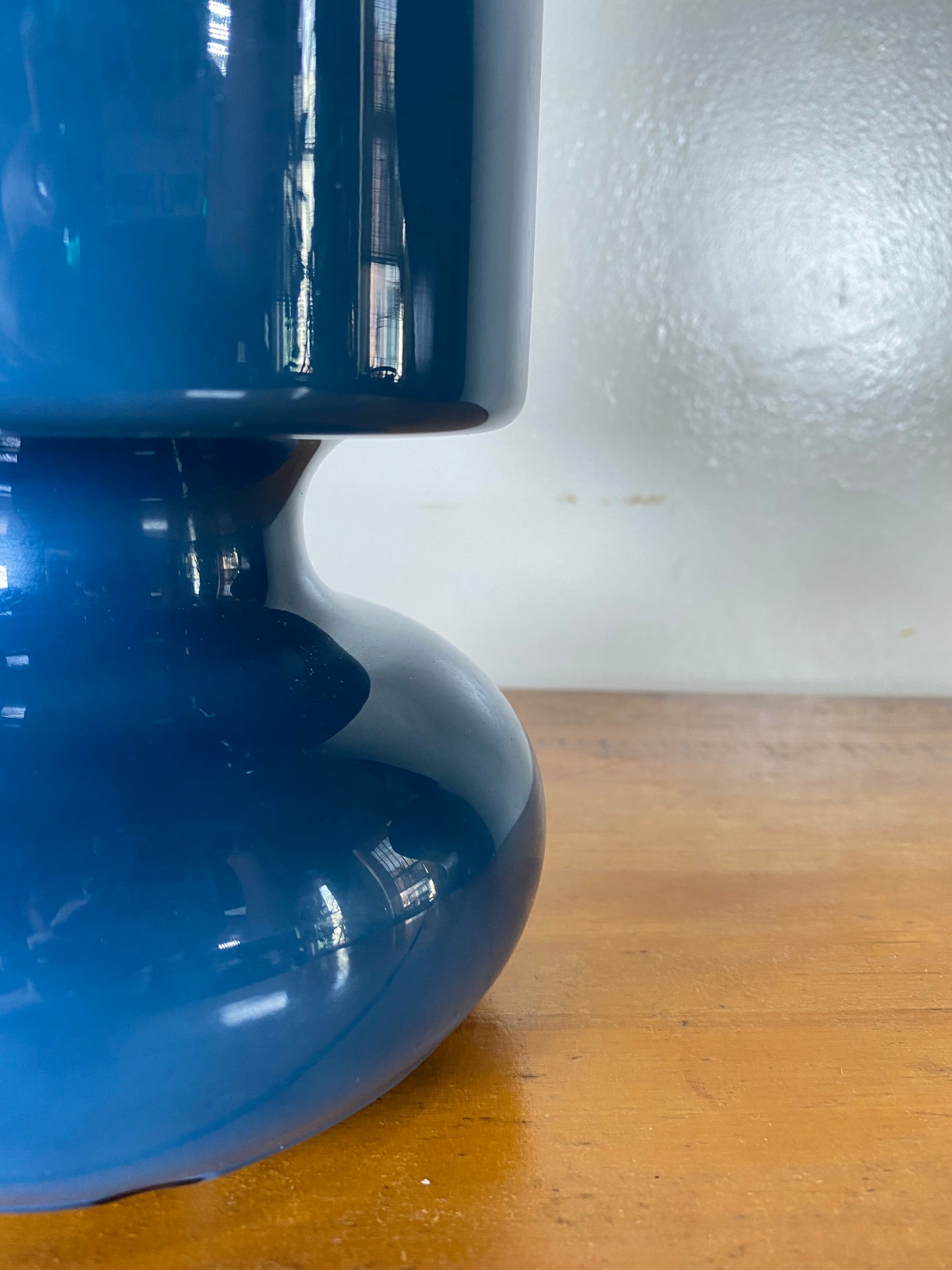 Ikea Postmodern Lykta Purple Glass Vase Shaped Table Lamp