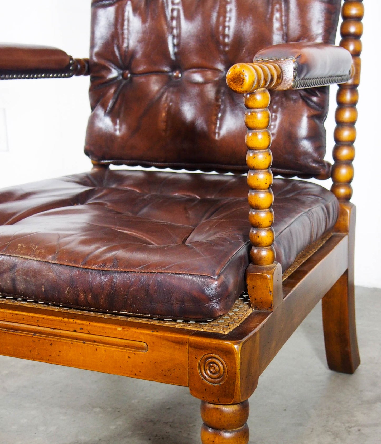 Spanish Valenti Wood Twist Style Arm Chair