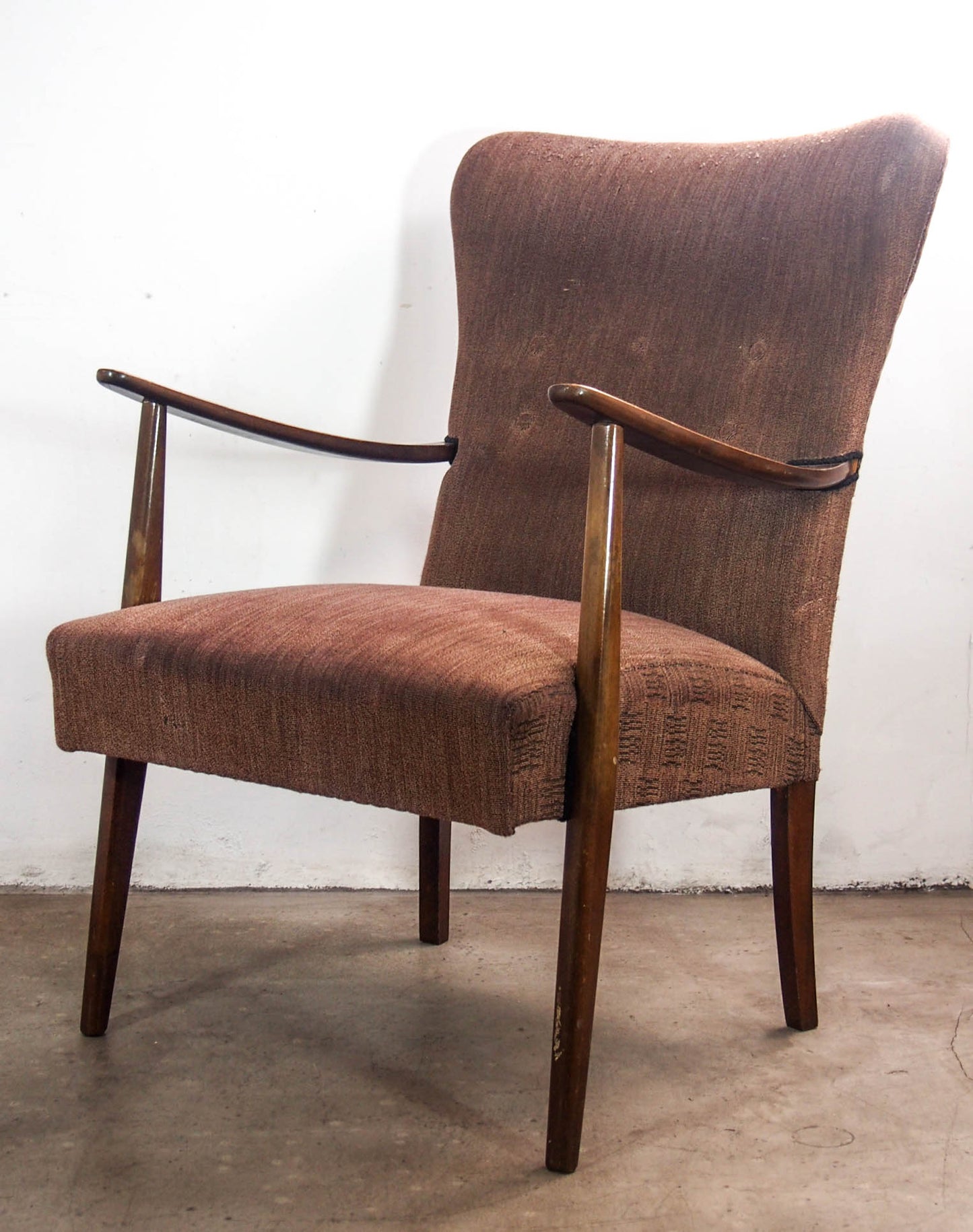 Mid Century Tallback Office Armchair