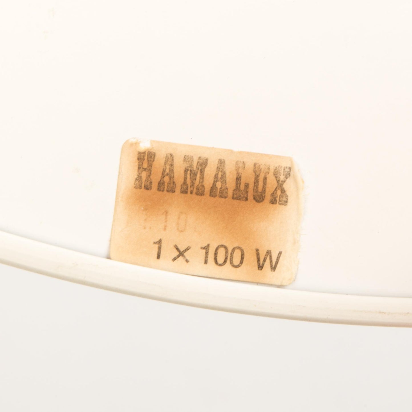 Danish White Fluted Pendant Lamp