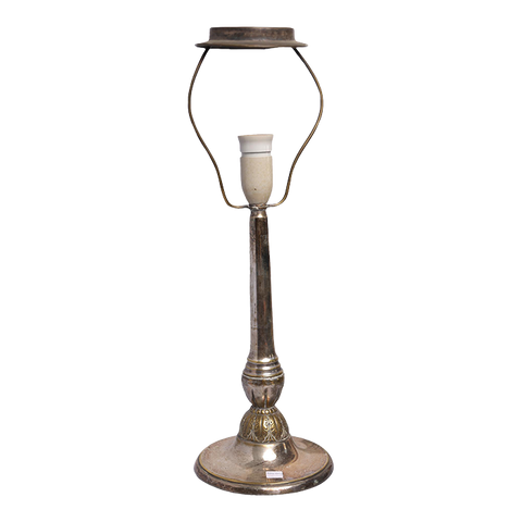 1930s Danish Art Deco Table Lamp in Disco Metal