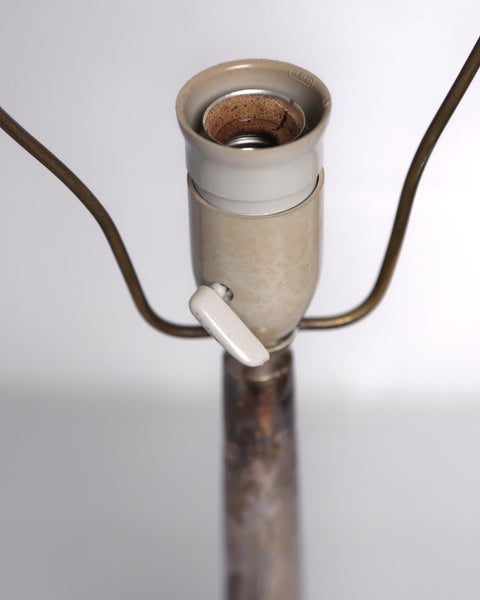 1930s Danish Art Deco Table Lamp in Disco Metal