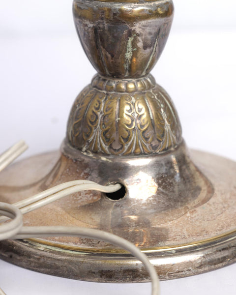 1930s Danish Art Deco Table Lamp in Disco Metal