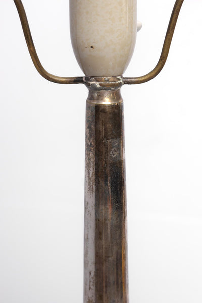 1930s Danish Art Deco Table Lamp in Disco Metal