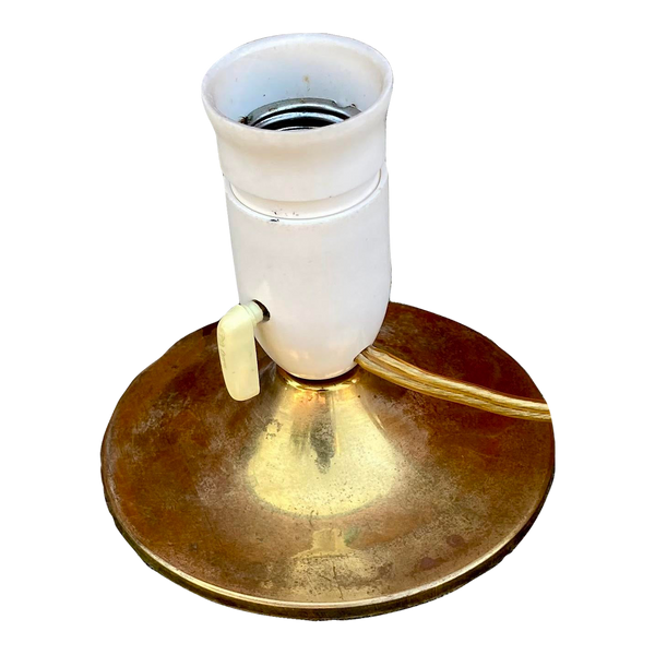 1960s Danish Petite Brass Table Lamp