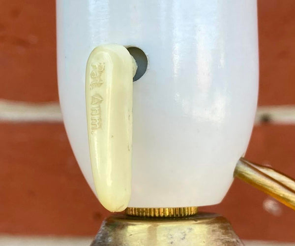 1960s Danish Petite Brass Table Lamp