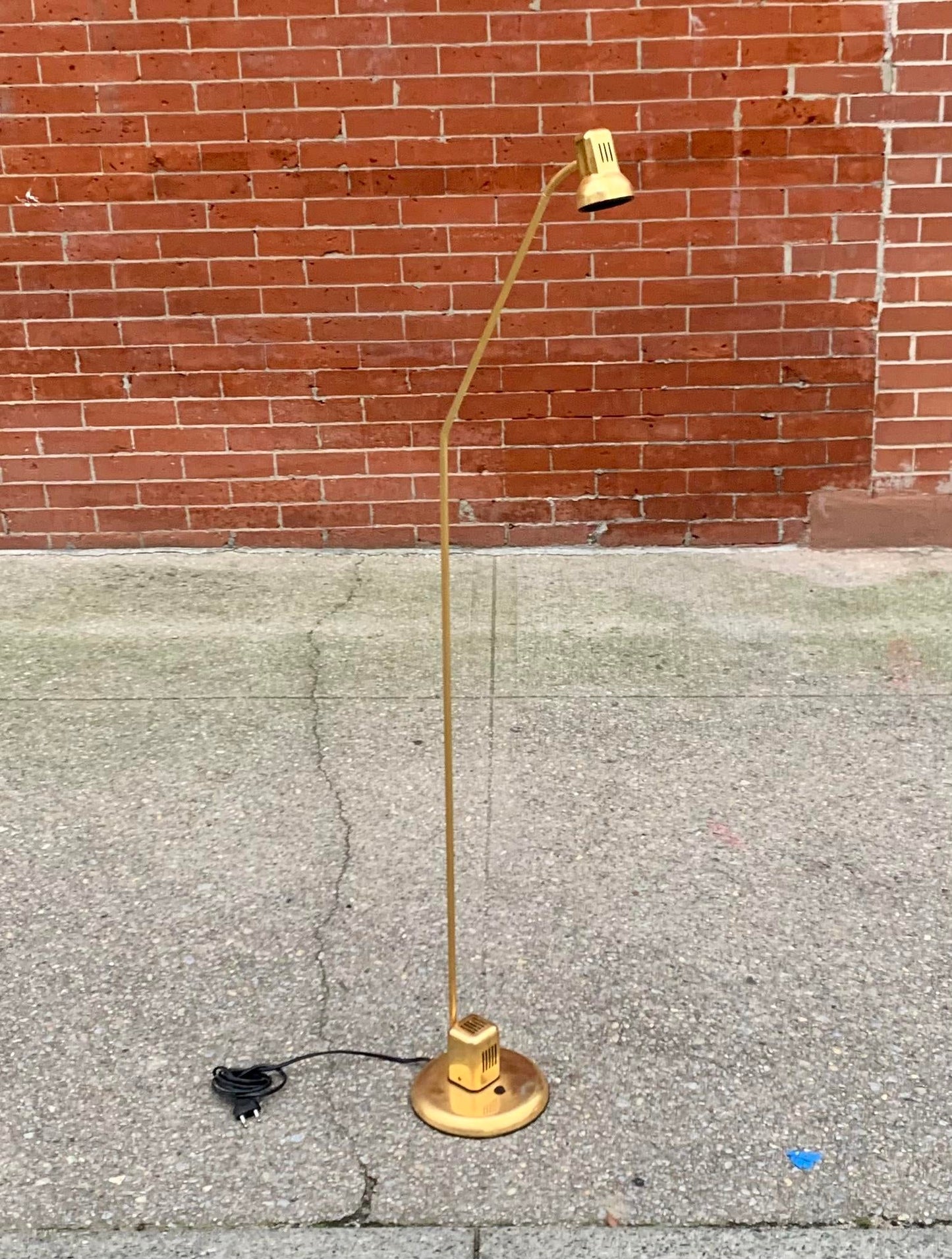 1970's Brass Floor Lamp by Vrieland Design