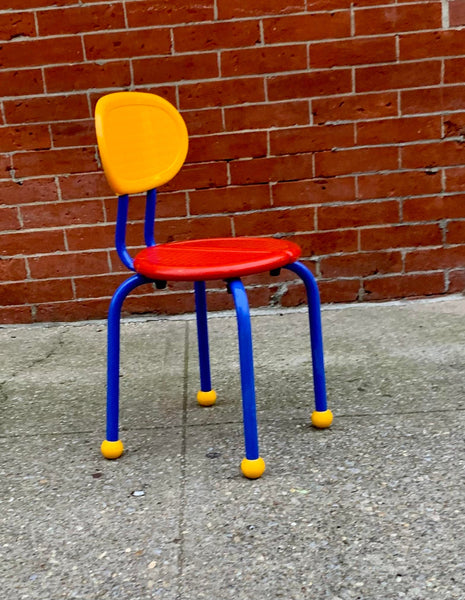 1980s Ikea Memphis Style Puzzle Chairs - Set of 2