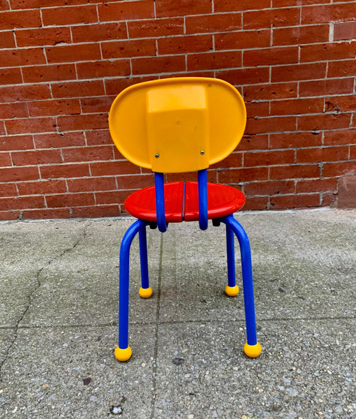 1980s Ikea Memphis Style Puzzle Chairs - Set of 2