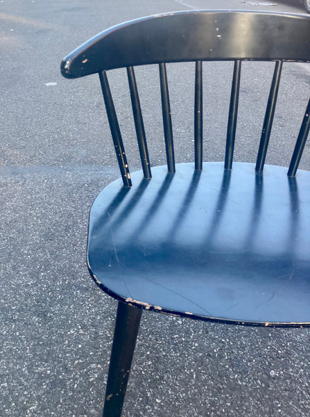 1960s J104 Black Chairs Designed by Jørgen Bækmark- a Pair