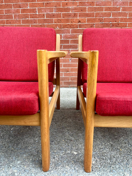 Model 227 Easy Chairs by Borge Mogensen for Fredericia, 1960s, Set of 2