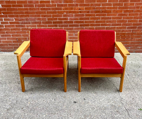 Model 227 Easy Chairs by Borge Mogensen for Fredericia, 1960s, Set of 2