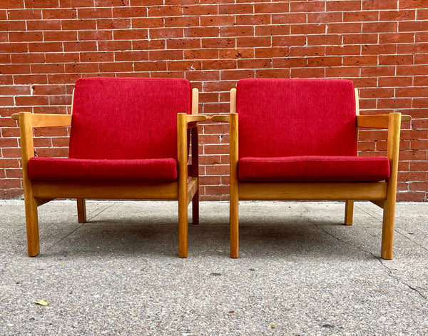 Model 227 Easy Chairs by Borge Mogensen for Fredericia, 1960s, Set of 2