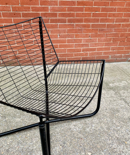 Vintage Ikea Järpen Lounge Chair & Side Table by Niels Gammelgaard