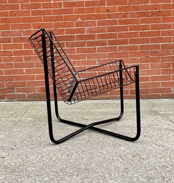 Vintage Ikea Järpen Lounge Chair & Side Table by Niels Gammelgaard